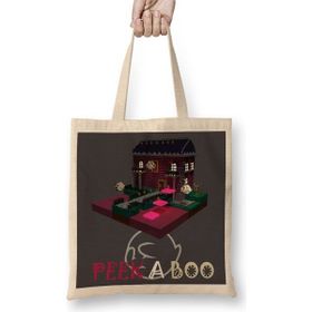 Baskı Dükkanı Peek A Boo Bez Kadın Günlük Çanta
