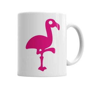 Baskı Dükkanı Pembe Yavru Flamingo 2 Sihirli Porselen Kupa