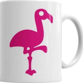 Baskı Dükkanı Pembe Yavru Flamingo 2 Sihirli Porselen Kupa