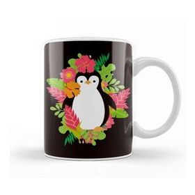 Baskı Dükkanı Penguin Hawaii Vacation Aloha Hibiscus Ocean Summer Island Kupa