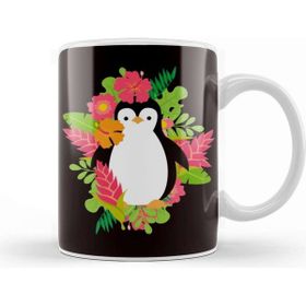 Baskı Dükkanı Penguin Hawaii Vacation Aloha Hibiscus Ocean Summer Island Kupa
