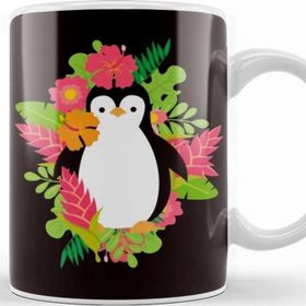 Baskı Dükkanı Penguin Hawaii Vacation Aloha Hibiscus Ocean Summer Island Kupa