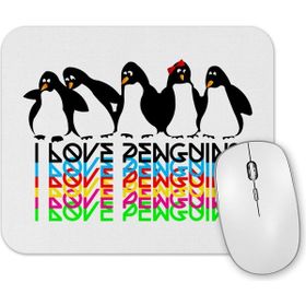 Baskı Dükkanı Penguins Penguen Mouse Pad