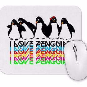 Baskı Dükkanı Penguins Penguen Mouse Pad