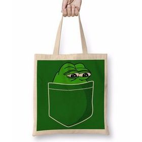 Baskı Dükkanı Pepe Ceplik Bez Çanta