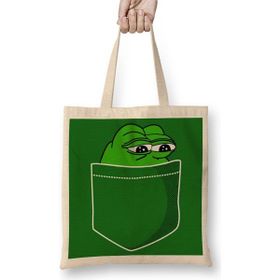 Baskı Dükkanı Pepe Ceplik Bez Çanta