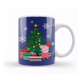 Baskı Dükkanı Peppa Pig Around The Christmas Tree Kupa