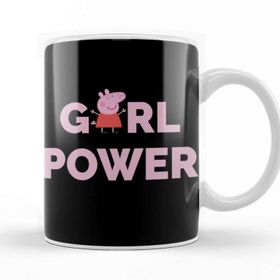 Baskı Dükkanı Peppa Pig Girl Power Kupa