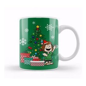 Baskı Dükkanı Peppermint Patty Around The Christmas Tree Peanuts Kupa