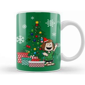 Baskı Dükkanı Peppermint Patty Around The Christmas Tree Peanuts Kupa