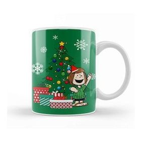 Baskı Dükkanı Peppermint Patty Around The Christmas Tree Peanuts Kupa