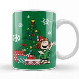 Baskı Dükkanı Peppermint Patty Around The Christmas Tree Peanuts Kupa