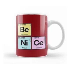 Baskı Dükkanı Periodic Table Element Of Being Nice Kupa