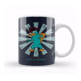 Baskı Dükkanı Perry The Platypus Retro Japanese Kupa