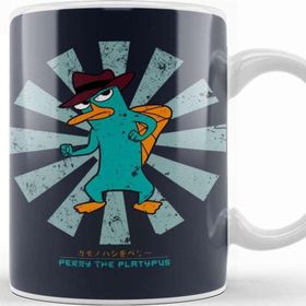 Baskı Dükkanı Perry The Platypus Retro Japanese Kupa