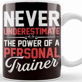 Baskı Dükkanı Personal Trainer Power Workout Fitness Instructor Gym Sports Kupa