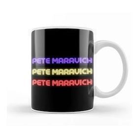 Baskı Dükkanı Pete Maravich Basketball Gifts Vintage Retro Rainbow Duotes For Boys And Dad Kupa