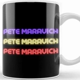 Baskı Dükkanı Pete Maravich Basketball Gifts Vintage Retro Rainbow Duotes For Boys And Dad Kupa