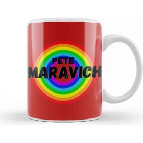 Baskı Dükkanı Pete Maravich Basketball Gifts Vintage Retro Rainbow Quotes For Boys And Dad Kupa