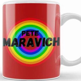 Baskı Dükkanı Pete Maravich Basketball Gifts Vintage Retro Rainbow Quotes For Boys And Dad Kupa