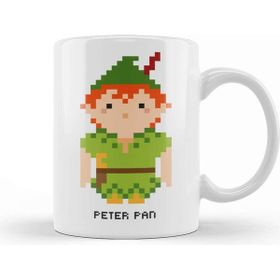Baskı Dükkanı Peter Pan Pixel Character Kupa