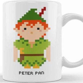 Baskı Dükkanı Peter Pan Pixel Character Kupa