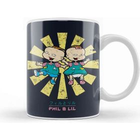 Baskı Dükkanı Phil And Lil Retro Japanese Rugrats Kupa
