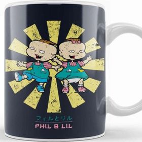 Baskı Dükkanı Phil And Lil Retro Japanese Rugrats Kupa