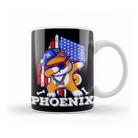Baskı Dükkanı Phoenix City Dabbing Dog Kupa