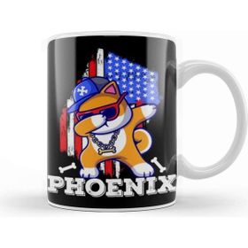 Baskı Dükkanı Phoenix City Dabbing Dog Kupa