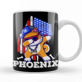 Baskı Dükkanı Phoenix City Dabbing Dog Kupa