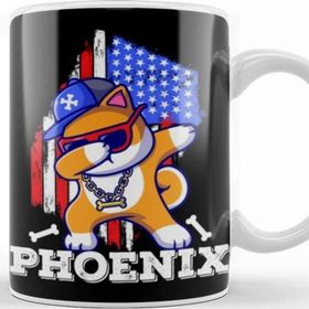 Baskı Dükkanı Phoenix City Dabbing Dog Kupa