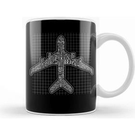 Baskı Dükkanı Phonetic Alphabet Airplane Pilot Flying Aviation Kupa