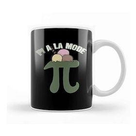 Baskı Dükkanı Pi A La Mode Funny Pi Day Ice Cream Pun Math Kupa