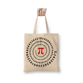 Baskı Dükkanı Pi Sayısı Matematik Özel Tasarım Bez Çanta