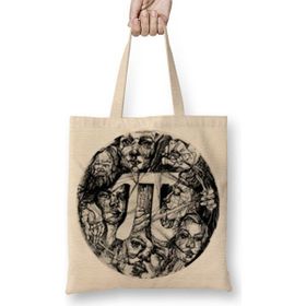 Baskı Dükkanı Pi Sayısı Matematik Özel Tasarım Bez Çanta