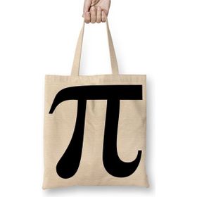 Baskı Dükkanı Pi Sayisi Mathematica Matematik Özel Tasarim Pi Günü Bez Uzun Saplı Krem Rengi Çanta
