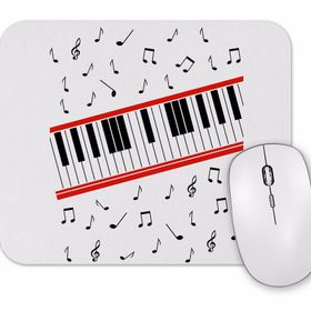 Baskı Dükkanı Piano Piyano Müzik Notaları Mouse Pad