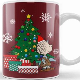 Baskı Dükkanı Pig Pen Peanuts Around the Christmas Tree Kupa