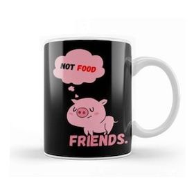 Baskı Dükkanı Pigs Are Friends Not Food Animal Rights Pıgs Are Frıends Not Food Animal Rights Vegan Gift Kupa