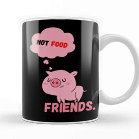 Baskı Dükkanı Pigs Are Friends Not Food Animal Rights Pıgs Are Frıends Not Food Animal Rights Vegan Gift Kupa