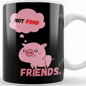 Baskı Dükkanı Pigs Are Friends Not Food Animal Rights Pıgs Are Frıends Not Food Animal Rights Vegan Gift Kupa