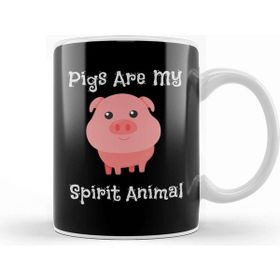 Baskı Dükkanı Pigs Are My Spirit Animal Cute Baby Pig Kupa