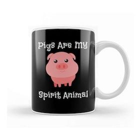 Baskı Dükkanı Pigs Are My Spirit Animal Cute Baby Pig Kupa