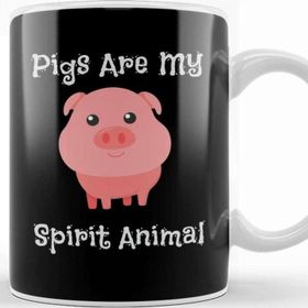 Baskı Dükkanı Pigs Are My Spirit Animal Cute Baby Pig Kupa