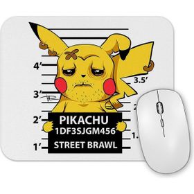 Baskı Dükkanı Pikachu Bad Boy Pokemon Mouse Pad