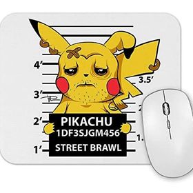 Baskı Dükkanı Pikachu Bad Boy Pokemon Mouse Pad