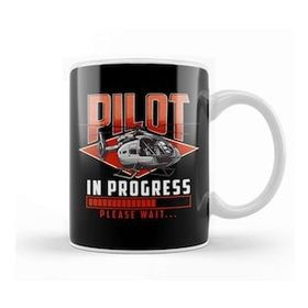 Baskı Dükkanı Pilot in Progress Please Wait Helicopter License Kupa