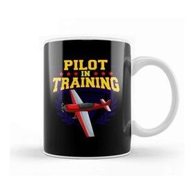 Baskı Dükkanı Pilot in Training Airplane Future Pilot Kupa