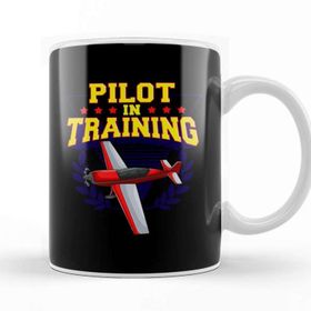 Baskı Dükkanı Pilot in Training Airplane Future Pilot Kupa